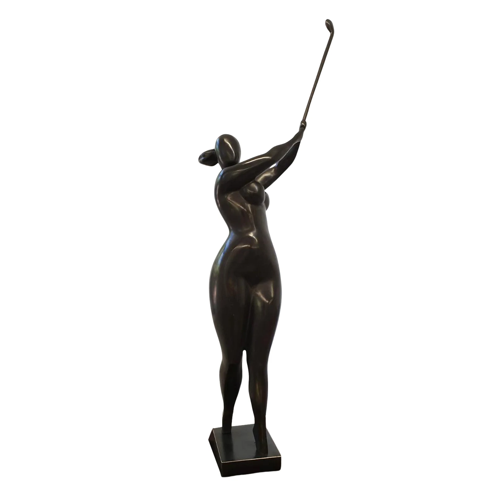 Golf Player — bronze sculpture by Veaceslav Jiglitski