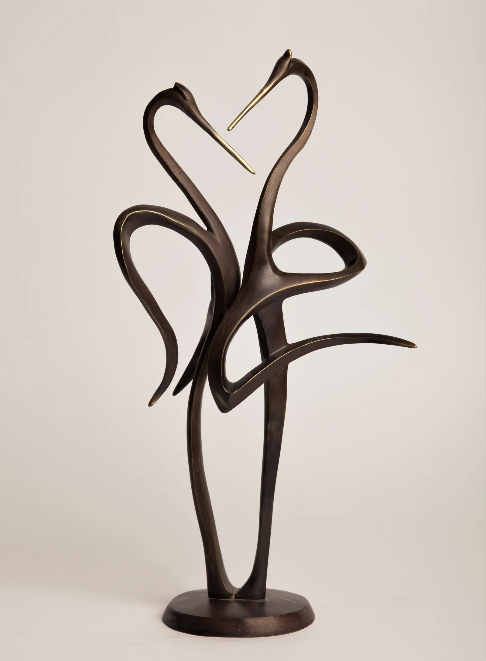 Storks — bronze sculpture by Veaceslav Jiglitski