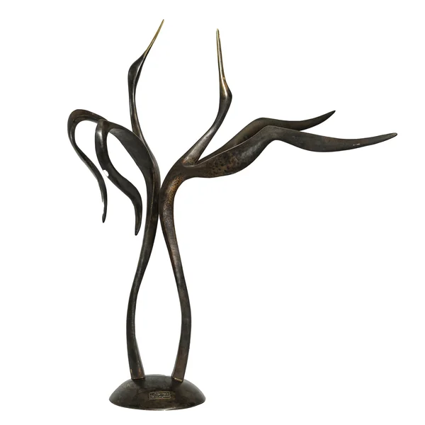 Dancing Storks — bronze sculpture by Veaceslav Jiglitski
