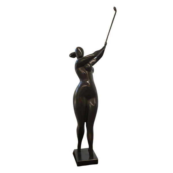Golf Player — bronze sculpture by Veaceslav Jiglitski
