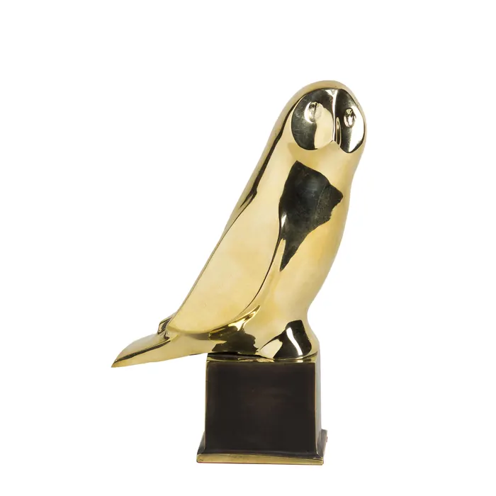 Owl — bronze sculpture by Veaceslav Jiglitski